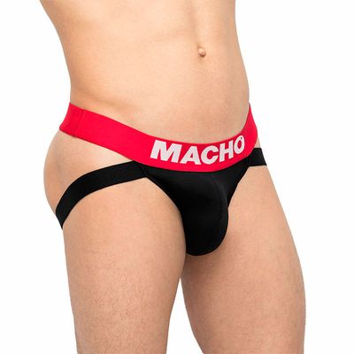 MACHO - MX200R SUSPENSORIO ROJO Y NEGRO S
