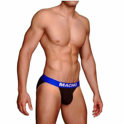 MACHO - MS079 CALZONCILLO DEPORTIVO NEGRO TALLA S