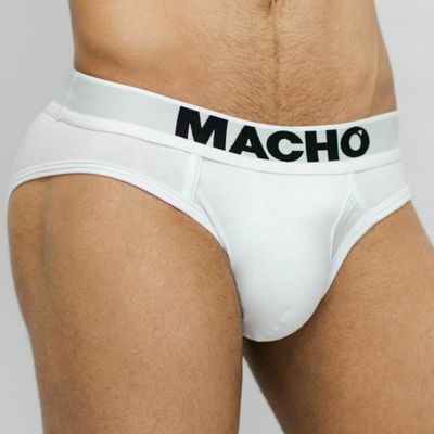 MACHO - MC126 CALZONCILLO CORTO BLANCO TALLA S