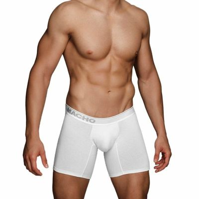 MACHO - MC087 BOXER LARGO BLANCO TALLA S