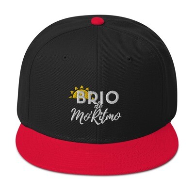 Brio de Mo'Ritmo (White Text) - Snapback Hat