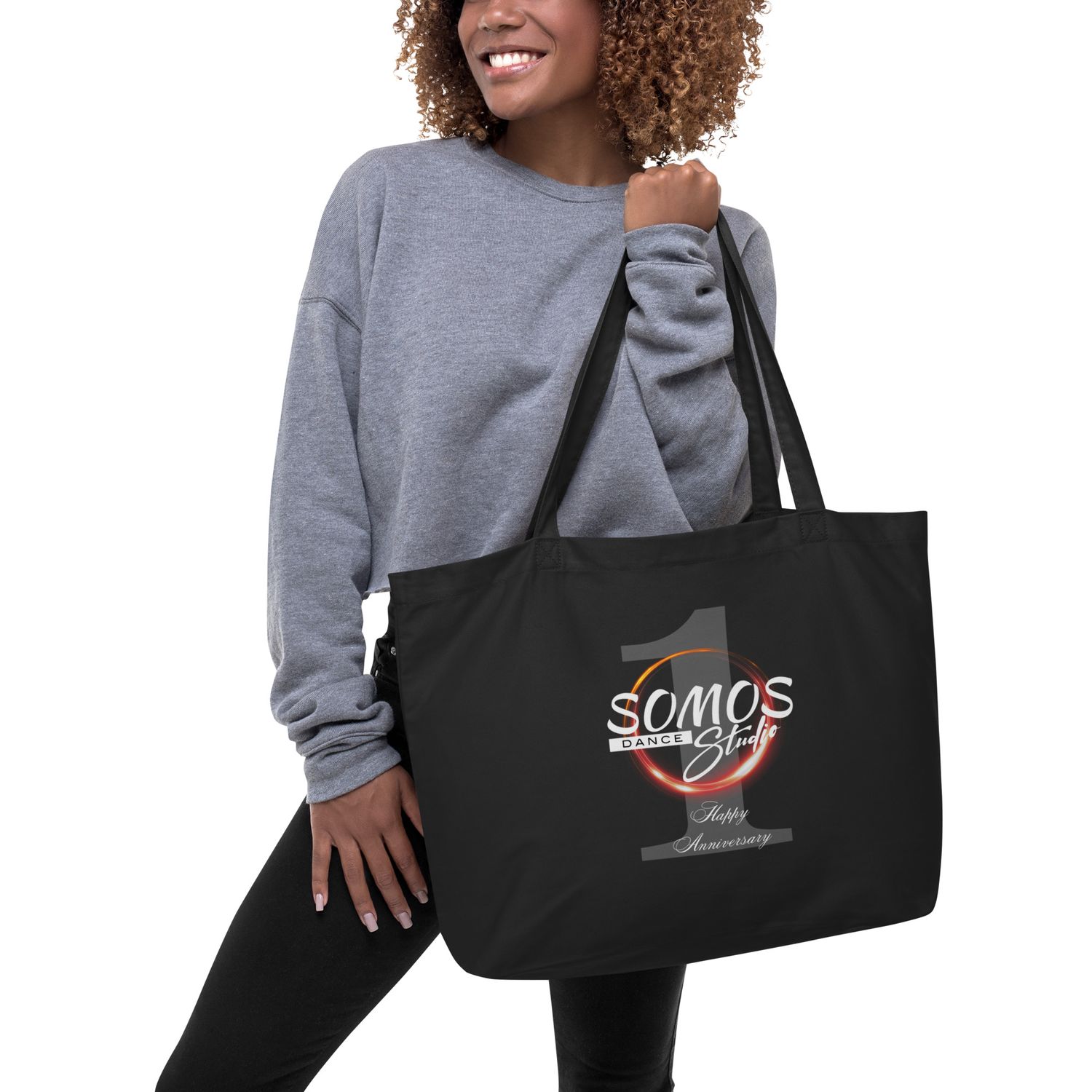 Somos Large organic tote bag - black