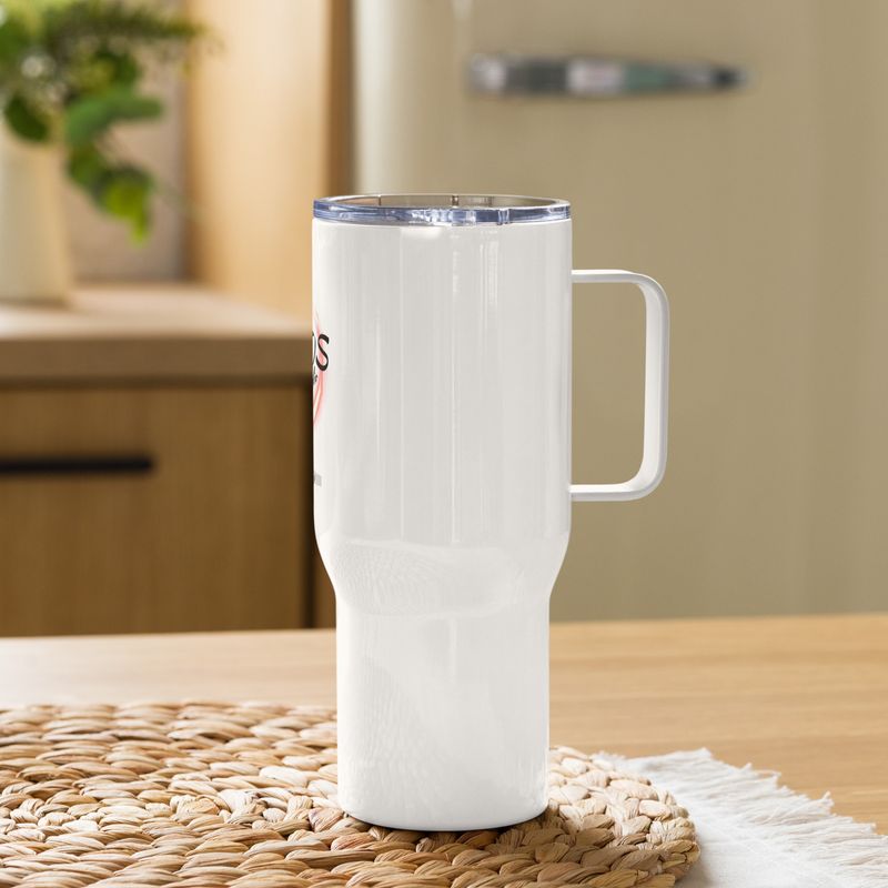 SOMOS Anniversary Travel mug with a handle - White