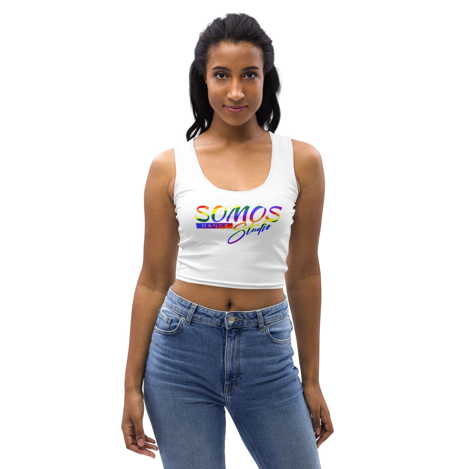 SOMOS PRIDE EDITION -WHITE Crop Tank
