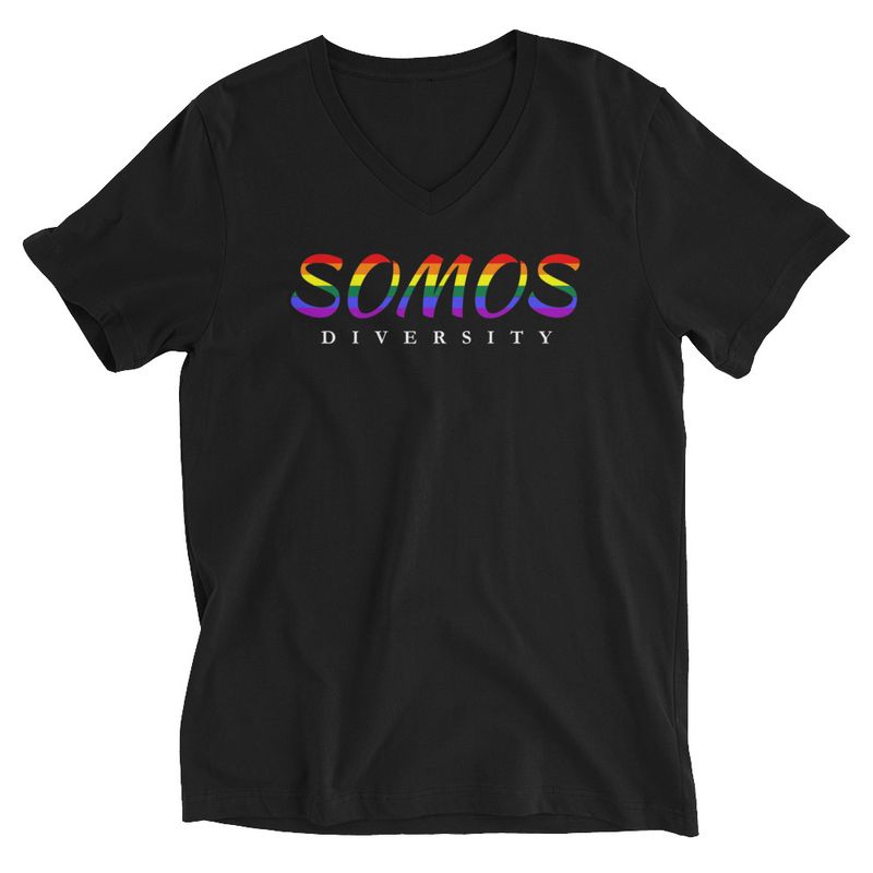 SOMOS DIVERSITY-Short Sleeve V-Neck T-Shirt