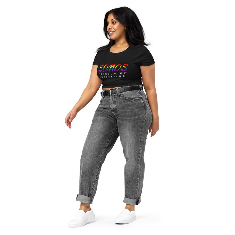 SOMOS FREEDOM-Women’s Crop Tee