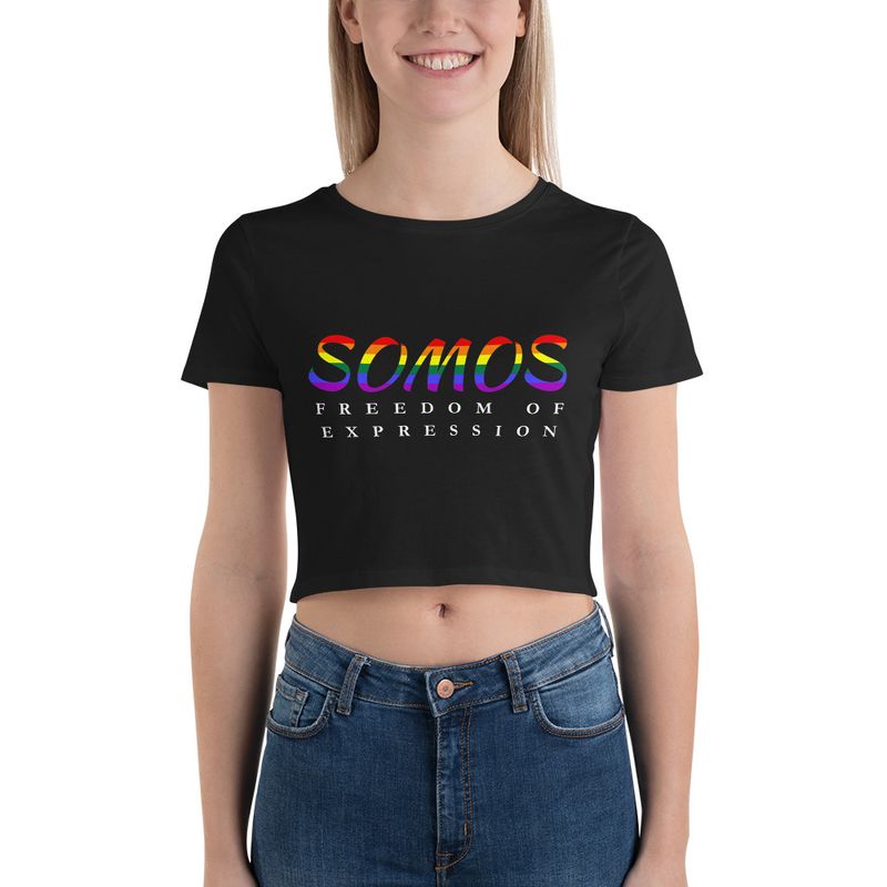 SOMOS FREEDOM-Women’s Crop Tee