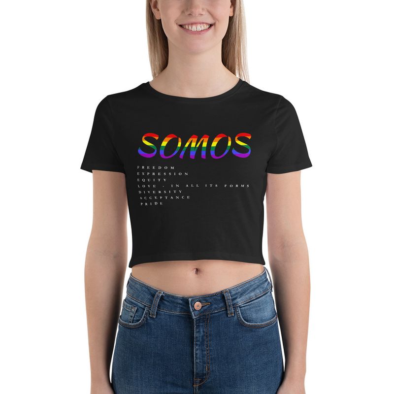 SOMOS PRIDE-Women’s Crop Tee