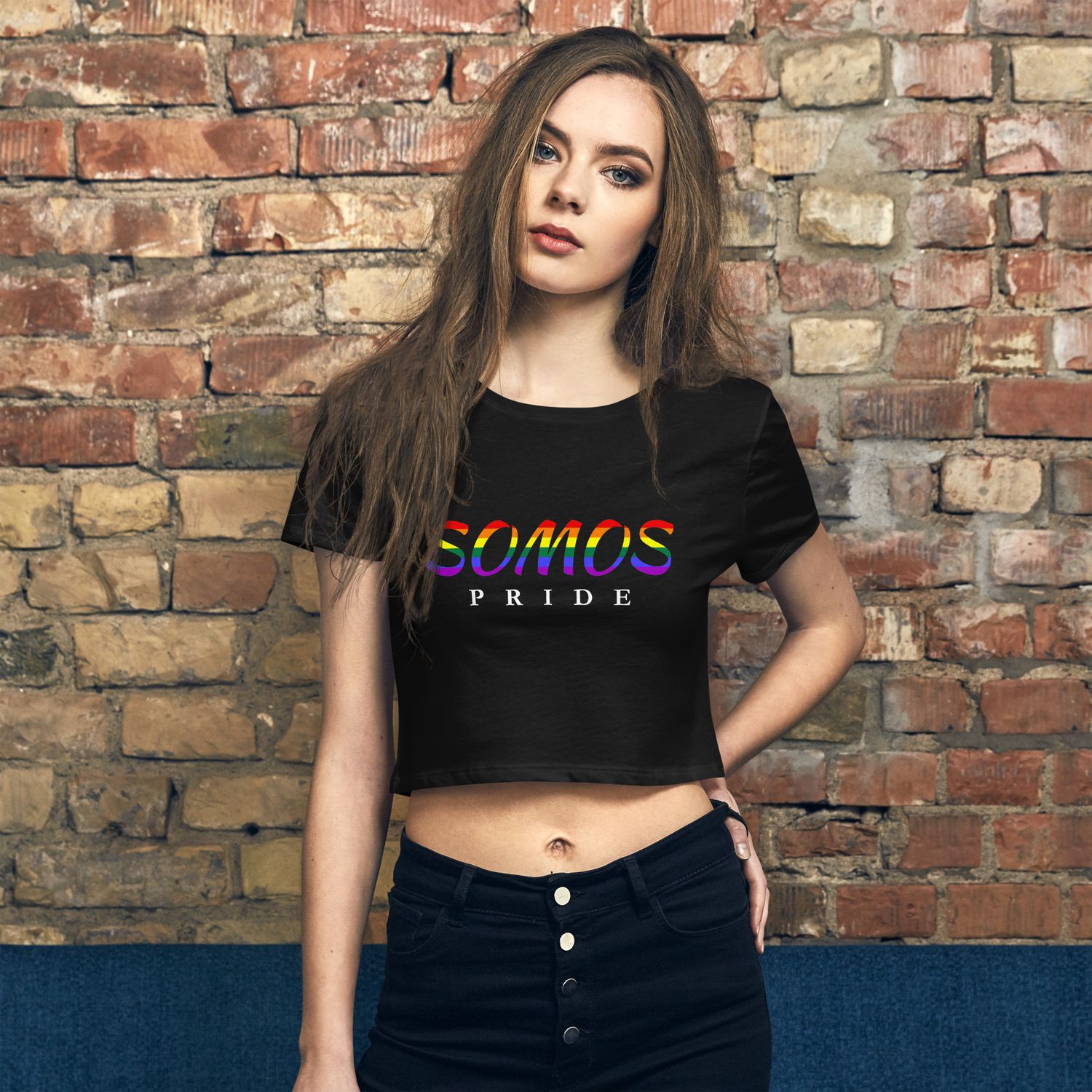 SOMOS PRIDE-Women’s Crop Tee