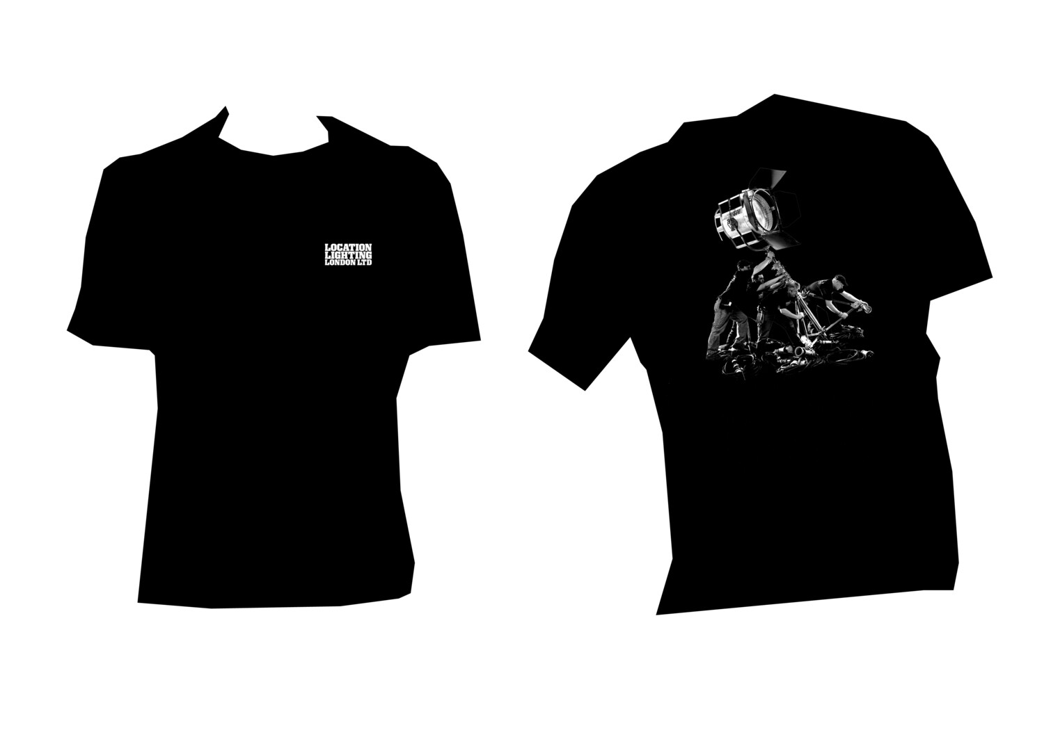 Location Lighting T Shirt - size small mens