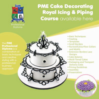 PME Royal Icing & Piping Professional Diploma - Wednesday 11th September - 10 weeks - 7pm to 9.30pm (Excluding Half Term)
