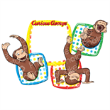 PI7507 - Curious George - Monkeying Around -  Premium with photo