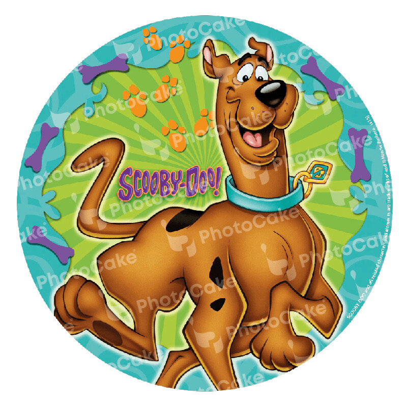 PI37516 - Scooby Doo - 7.5" precut circle
