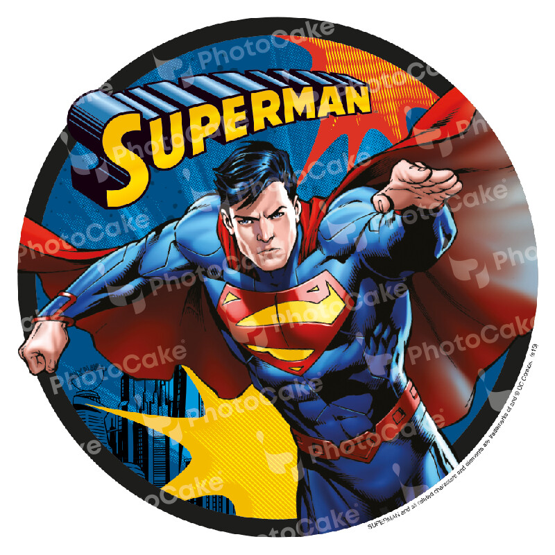 PI37454 - Superman - 7.5" precut circle