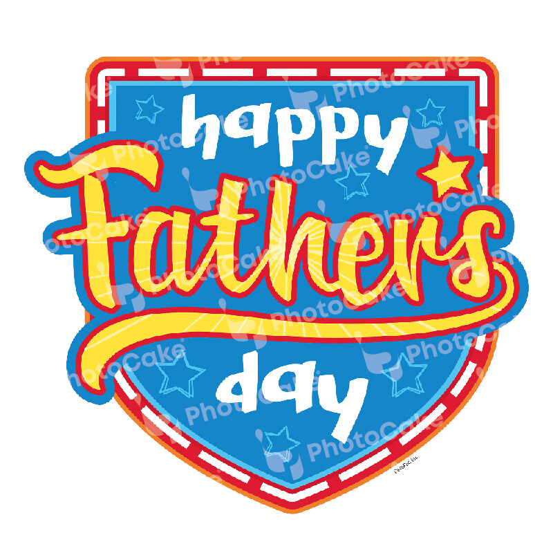 PI25500 - Fathers Day - 7.5" precut Circle Edible Print