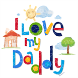 PI503 - Fathers Day - 7.5" precut Circle Edible Print