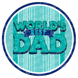 PI20912 - Fathers Day - 7.5" precut Circle Edible Print