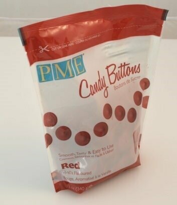 PME Candy Buttons - Red - 340g