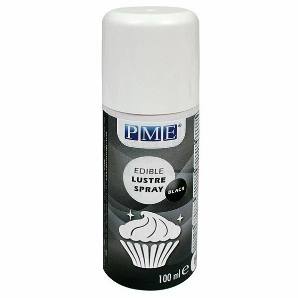 PME Edible Lustre Spray - Black 100ml