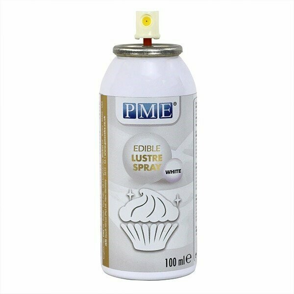 PME Edible Lustre Spray - White 100ml LS707