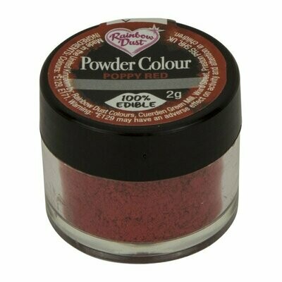 Rainbow Dust Powder Colour - Poppy Red