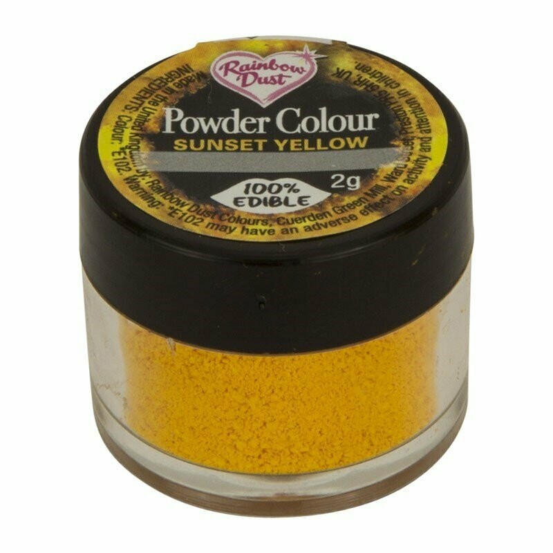 Rainbow Dust Powder Colour - Sunset Yellow