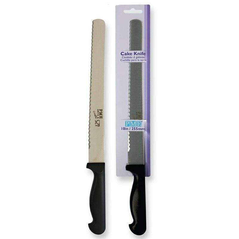 PME Cake Slicing - Levelling Knife - 10'' (255mm) Serrated Blade