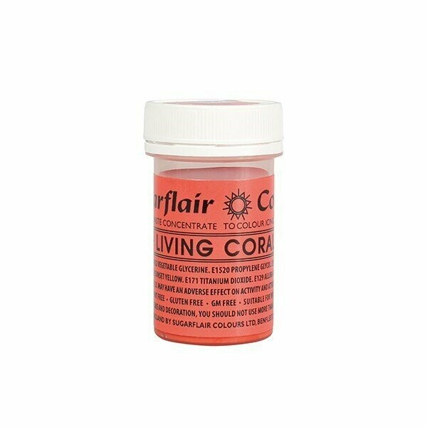 Sugarflair Spectral Paste Colour - Living Coral - 25g
