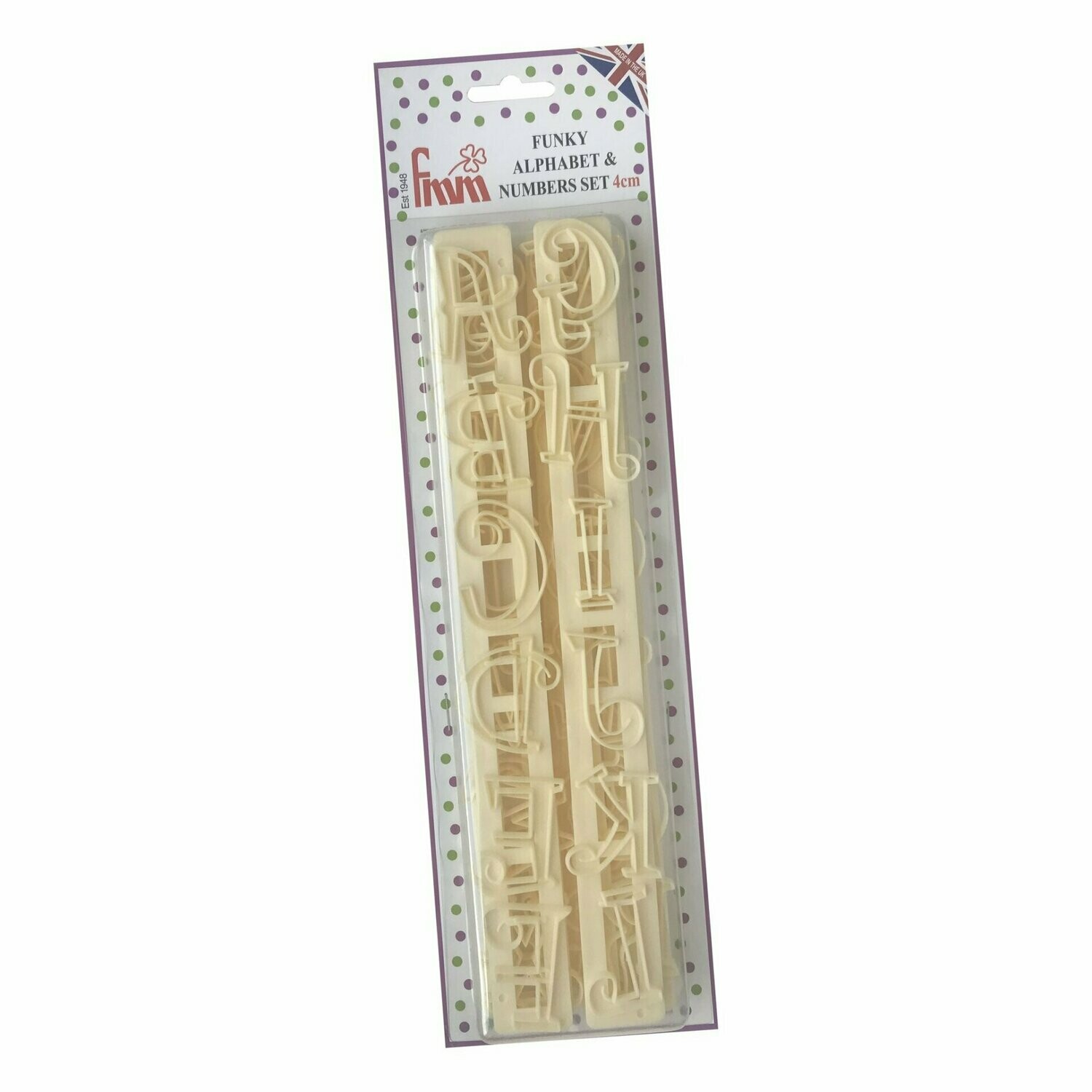 FMM Alphabet & Numbers Funky 4cm Upper Case Set
CUTFUNK