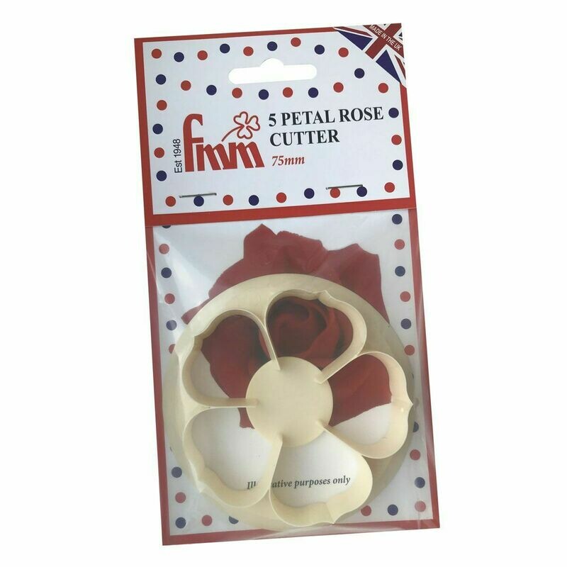 FMM 5 Petal Rose 75mm Cutter FMM 5 Petal Rose 75mm Cutter