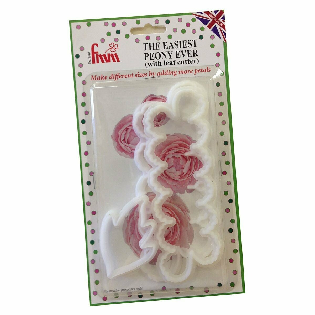 FMM The Easiest Peony Ever Cutter with Leaf Set