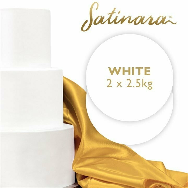Satinara Luxury Sugar Paste 2 X 2.5kg - White

Satinara is the UK’s new Luxury Sugar Paste, specially formulated and designed for the Professionals.