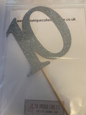 Card Number Cake Toppers