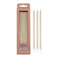 CANDLES - GOLD EXTRA TALL WITH HOLDERS PK/16 (18CM / 7")
CA095