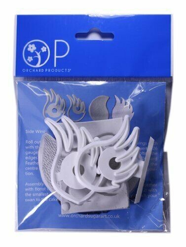 Orchard Products FLOWER SWAN Icing Sugarcraft Cutters & Moulds Set Cake Decor