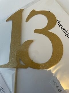 Number 13 Gold