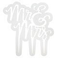 PME PLASTIC CUTTERS - CAKE TOPPER MR & MRS SCRIPT (185 X 195MM / 7.3 X 7.7")
CTMM03
