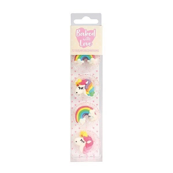 Baked With Love Unicorn & Rainbow Sugar Pipings