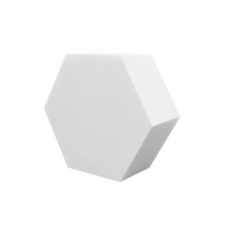 3 Inch Deep Hexagon Straight Edge Cake Dummy