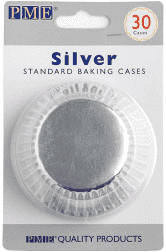 PME Cupcake Baking Cases Silver (Pack of 30)
BC812