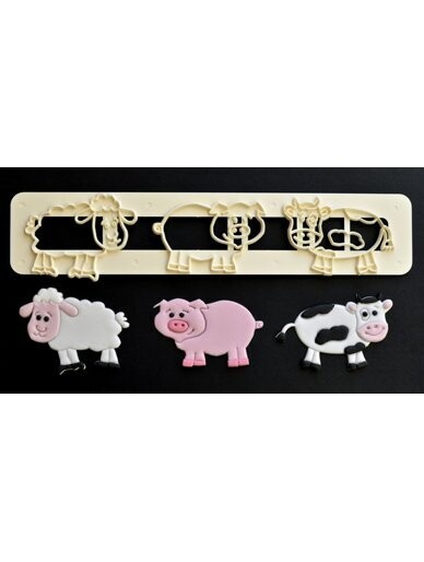 FMM Icing Cutter Cute Farm Animals Cutter
CUTFRMCPS