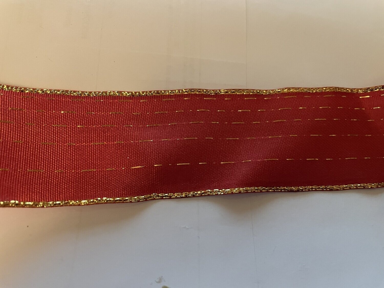 40mm Red Merry Christmas Ribbon - x 1m
