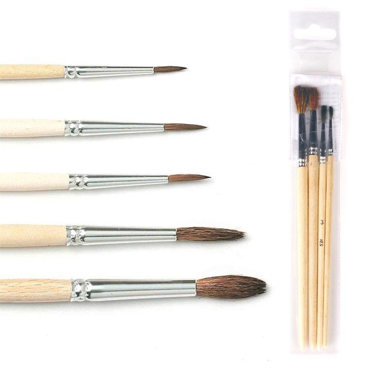 Brush Pony Hair Set Of 4 83265