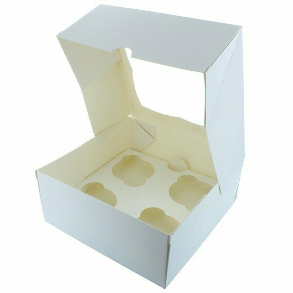 4 hole Cupcake Box