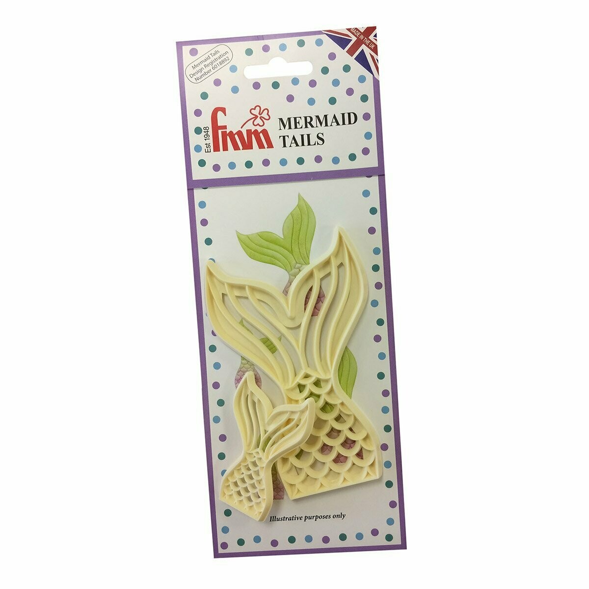 FMM Mermaid Tail Set of 2 Cutters CUTMERMAID
