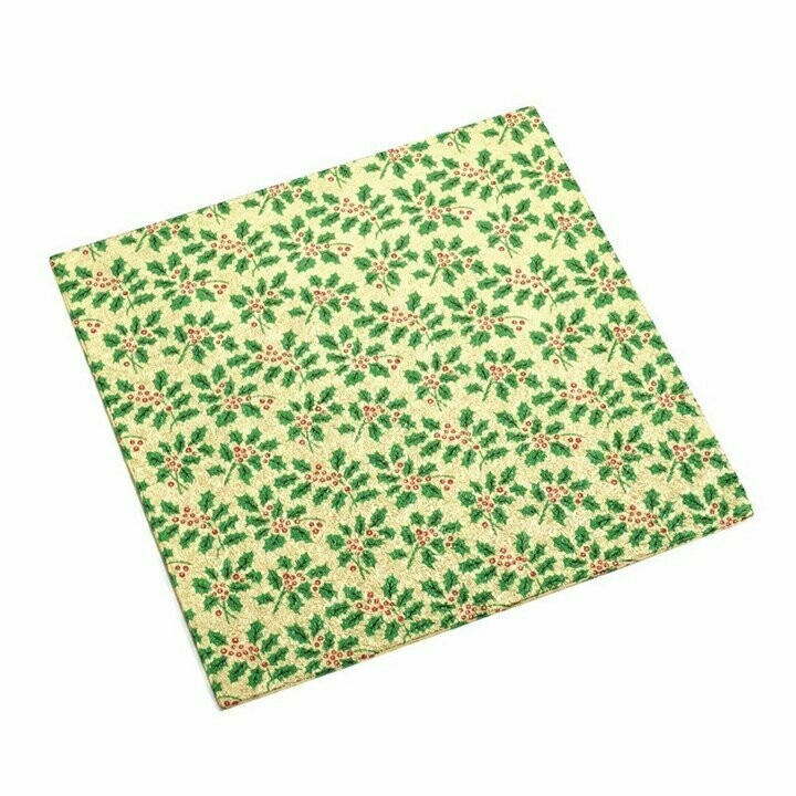 10'' (254mm) Christmas Square Cake Card