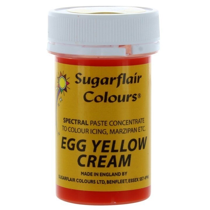 Sugarflair Paste Colours - Spectral Egg Yellow - 25g 5303 Sugarflair Paste Colours - Spectral Egg Yellow - 25g 5303