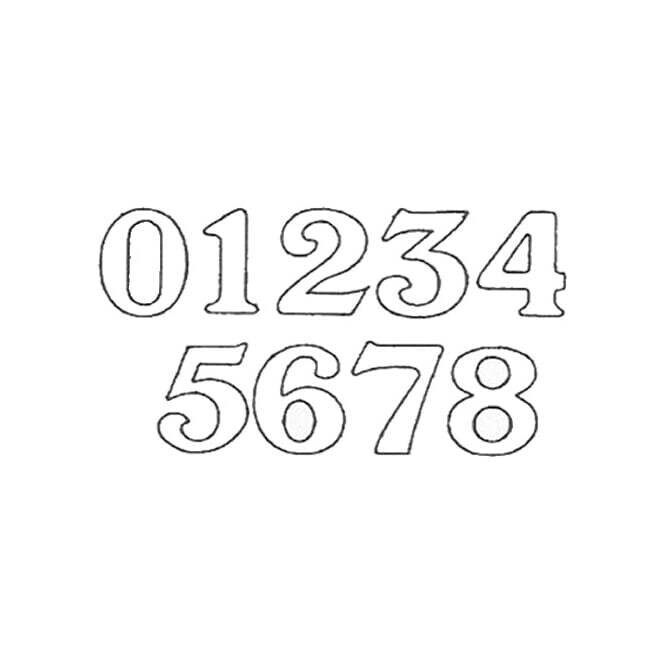 Patchwork Cutters Extra Large Numbers - No.3