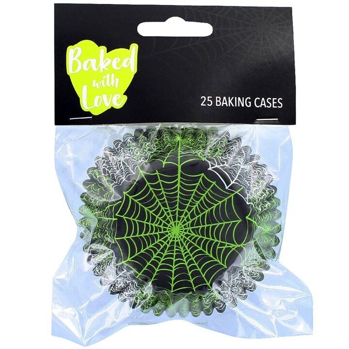 25 Foil Lined Spiderweb Baking Cases 0684687 25 Foil Lined Spiderweb Baking Cases 0684687