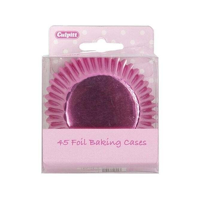CULPITT 50mm Pink Foil Baking Cases - Pack of 45 2307 CULPITT 50mm Pink Foil Baking Cases - Pack of 45 2307